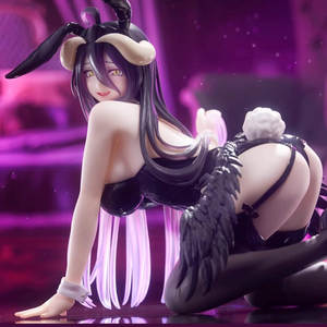11CM noir blanc <span class=keywords><strong>albedo</strong></span> agenouillé dessin animé Manga Figurine Statues Overlord <span class=keywords><strong>Sexy</strong></span> filles Figura PVC Anime Figure cadeau jouets - Product Image 2