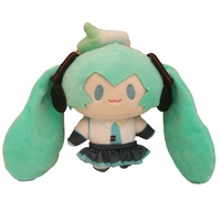 Boneka Plush Desain Baru Cantik Grosir Gantungan Kunci Kawaii Gaya Anime Hatsune Miku Boneka Gantungan Kunci untuk Ulang Tahun
