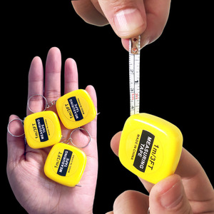 Mini 1M <b>Measuring</b> <b>Tape</b> Automatic Retractable With Keychain Metric Steel Ruler Portable Compact Size For DIY And Crafting - Product Image 1