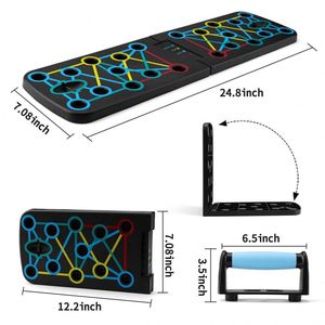 11 Uds multifuncional Fitness nuevo tipo aparato Abdominal músculo pecho músculo plegable Tabla de entrenamiento - Product Image 4