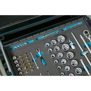 HAZET Inserto de espuma blanda ∙ con compartimentos para piezas pequeñas 163-522X50 ∙ L x An x Al: 519 mm x 50 mm x 33 mm - Product Image 4