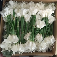 Fleurs artificielles en PU à toucher réel, Calla Lily, en vente, très demandées