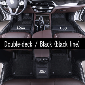 Alfombrillas de Cuero de Lujo 5D para Auto, Juego Completo de 4 Piezas para <span class=keywords><strong>Audi</strong></span> E-tron A1 A3 A4 A5 A6 A8 <span class=keywords><strong>Q2</strong></span> Q3 Q5 Q7 - Product Image 2
