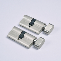 Kingdom ma — serrure de porte en laiton, cylindre Double ouvert avec cinq clés pour ordinateur, style européen
