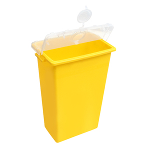 Thùng chứa vật sắc nhọn y tế dùng một lần 12 gallon 45 lít, loại lớn, có nắp vặn trong suốt, dùng cho chất thải sinh học nguy hại - Product Image 1