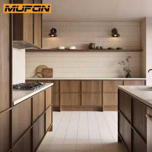Japandi Minimalist Solid Wood <strong>Kitchen</strong> Cabinet with Island Solid Wood Modern <strong>Storage</strong> <strong>Unit</strong> - Product Image 1