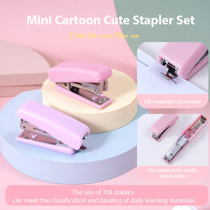 Popular Cute Solid Glue & Grapadora Combo Blister Set-Papelería multiusos para oficina, estudiantes y manualidades DIY - Product Image 5