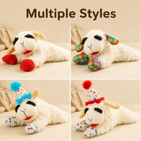 Jouet interactif pour animaux de compagnie en peluche sonore en forme de mouton pour chats et chiens