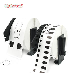 Imprimante thermique Brother DK-11202 DK-22205 DK11204 DK11209 DK11241, rouleau d'étiquettes noir et blanc - Product Image 1