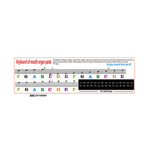 Melodion 32 <b>Key</b> Keyboard Instrument Sticker For Children Music Learning Piano Style Note <b>Labels</b> - Product Image 2