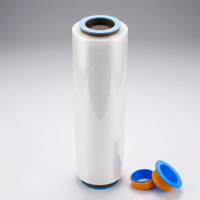 Film étirable LLDPE transparent brillant de qualité industrielle avec une largeur de 50 cm et une longueur de 300 m pour l'emballage de palettes industrielles