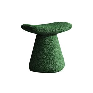 Otomana Moderna de <span class=keywords><strong>Media</strong></span> Luna <span class=keywords><strong>para</strong></span> Sala de Estar, Taburete Verde, Otomana Cómoda de Terciopelo Tejido, Otomana de Cuero con Mechones - Product Image 1