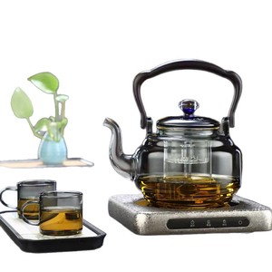 Glass Teapot Electric Kettle With <b>Ceramic</b> Base Boil Dry Protection Automatic Shut Off For <b>Tea</b> Making - Product Image 5