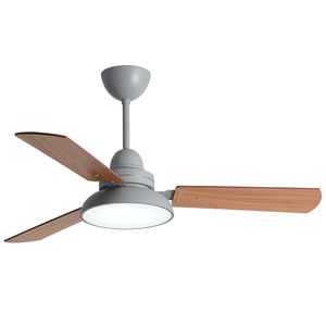 <b>Ceiling</b> Fan <b>Light</b> With <b>Led</b> Fixed Blade Wood Blades Flush Mount For Living Room And Study 220V - Product Image 2