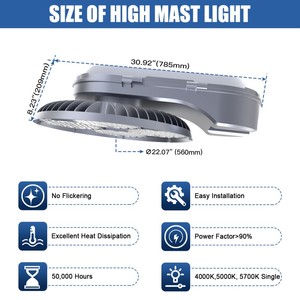 Lámpara LED de 300W para Estacionamiento, Iluminación del Anochecer al Amanecer, Exterior Comercial, IP65 Impermeable, para Áreas de Seguridad, Tipo Caja de Zapatos, para Calle - Product Image 5