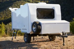 Enganche de fibra de vidrio extraíble ligero de alta calidad Cabina móvil personalizable Caravana Viaje corto Gran escasez Camper Trailer - Product Image 2