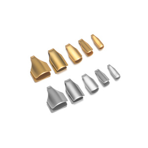 Cierre de Cadena Plana de Acero Inoxidable con Cabeza de Serpiente, Bañado en Oro de 18K, para Pulseras y Collares DIY - Product Image 1