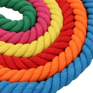 Cordon organique de corde de <span class=keywords><strong>coton</strong></span> torsadé de haute qualité de 20 <span class=keywords><strong>mm</strong></span> en gros d'usine - Product Image 1