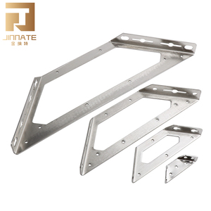 Soporte de estante de pared flotante oculto Jinnate soporte de estante flotante de metal soportes de montaje triangulares - Product Image 5