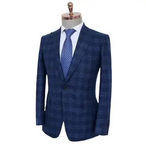 Elegant high-end customized men's slim fitting formal business men's suit jacket