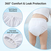 Couches lavables en coton pour enfants, pour l'incontinence, 0-16 mois, imperméables, douces, respirantes, anti-fuites