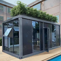 Maison conteneur modulaire préfabriquée FLKT, extensible, multi-unités, pour bureau ou bâtiment commercial