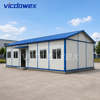 VICDOWEX Maison préfabriquée de type K personnalisée pour le camping de construction, le bureau et l'hébergement des travailleurs