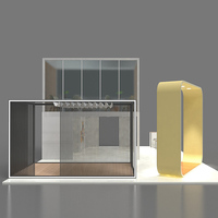 Trépied de sol en aluminium modulaire à deux niveaux, personnalisé, Double étage, Design d'exposition