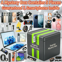 Caja Misteriosa con Smartphone Garantizado, Teléfono Móvil 5G, Reloj Inteligente, Auriculares, Tableta, Cámara, 5 Artículos Electrónicos 3C Aleatorios, Regalo Sorpresa