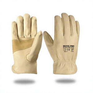 Gants de travail de sécurité en cuir de vachette de haute qualité, équipement de protection individuelle, gants de conduite, gants de construction industrielle - Product Image 1