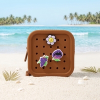 Tas Pantai Lucu Anti Air Ramah Lingkungan dari Silikon dengan Lubang Persegi Panjang, Tahan Lama, Ringan, dan Portabel