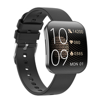 TKYUAN Montre intelligente Ultra-mince 1.85 pouces Incurvé AMOLED Écran carré BT Appel Fréquence cardiaque Oxygène sanguin Bande H APP Menu 3D Smartwatch