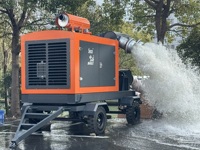 Bomba de Agua Centrífuga Autocebante de Alto Rendimiento con Motor Diésel, Tipo Remolque, para Situaciones de Emergencia, Control de Inundaciones y Minería