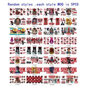 Lot de films TV en gros, enveloppes UV DTF, designs <span class=keywords><strong>Stranger</strong></span> <span class=keywords><strong>Things</strong></span> UV DTF, gobelets en verre, citations originales, autocollants pour gobelets en verre, décalcomanies 16oz - Product Image 2