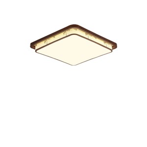 Lámpara de Techo LED Rectangular con Diseño de Grano de Madera, Estilo Chino Retro, Lámpara de Salón de Montaje en Superficie, 3 Años de Garantía - Product Image 5