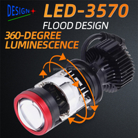 JIACHI Nuevo Kit de Bombillas LED H4 de 12V 6000K para Faros Delanteros, 200W con Ventilador Turbo, Luz Alta/Baja, Ajuste Universal para Automóvil