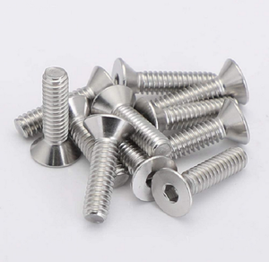 Metric <b>Flat</b> Head <b>Screws</b> 304 Stainless Steel Class 8.8 Standard Thread Plain Finish - Product Image 5