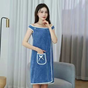 Serviette exfoliante personnalisée, serviette de bain pour femme, grande taille, logo, robe, jupe, serviette en microfibre très absorbante - Product Image 4
