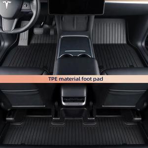 Vente chaude tapis entièrement fermé tapis intérieur <span class=keywords><strong>Gadget</strong></span> repose-pieds pour <span class=keywords><strong>Tesla</strong></span> modèle <span class=keywords><strong>3</strong></span> voiture repose-pieds - Product Image 2