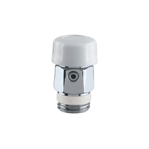 Valvola Manuale per Radiatori Cromata con Filettatura 3/8 M, Componente HVAC - Product Image 1
