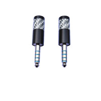 Connecteur jack 5 pôles équilibré 4.4MM plaqué rhodium de haute qualité