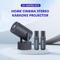 Projecteur Android 11 Topleo avec haut-parleur, karaoké, Smart Hy300 Pro Plus Ktv Proyector hd Home Theater Proyectores, projecteur portable