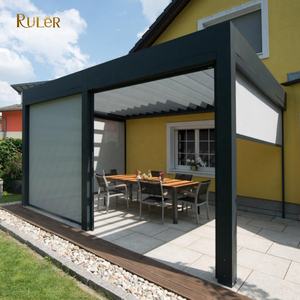 Pare-soleil à roulettes motorisé électrique, auvent Vertical en aluminium personnalisé en tissu <span class=keywords><strong>PVC</strong></span> - Product Image 4