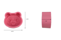 Moule à gâteau en silicone visage de panda mignon 3D Animal