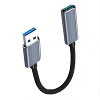 Kabel Data Adaptor USB 3.0 High-Speed AM ke CF, Dilindungi Konduktor Tembaga Murni, Jaket Nilon Ramah Lingkungan untuk Penggunaan Komputer/Tablet