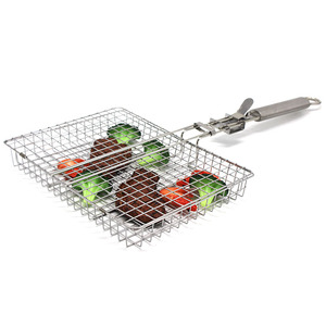 Cesta para Asar Pollo de Acero Inoxidable con Asa Desmontable, Precio de Fábrica, Buena Calidad, Resistente al Agua y al Calor - Product Image 3