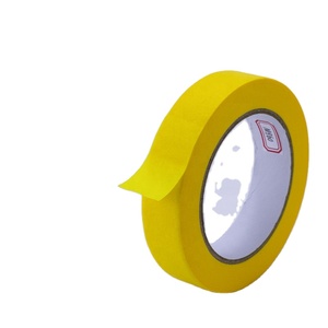 Jinghe Meilleure vente de ruban de masquage de <span class=keywords><strong>peinture</strong></span> de voiture simple face 18mm/48mm papier crêpe longueur 50m avec adhésif en caoutchouc pour supérieur - Product Image 1