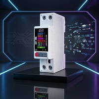 Interrupteur intelligent Jiuji Tuya, disjoncteur, compteur d'énergie LCD, mesure de la puissance KWh, minuterie, relais, télécommande, application Smart Life