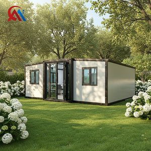 Maison conteneur modulaire en acier extensible de haute qualité de 40 pieds, villa en acier pliable, cabane 1 chambre 1 salle de bain, salon – Meilleur achat - Product Image 1