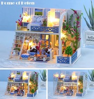 Hamaileon DIY Miniature Maison pour Maison de Poupée Kit 3D Puzzle en Bois Étagère Décor Cadeau pour Adultes Adolescents Famille et Amis